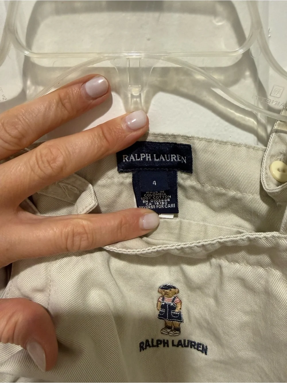 Ralph Lauren Beige Overall Dress Size 4